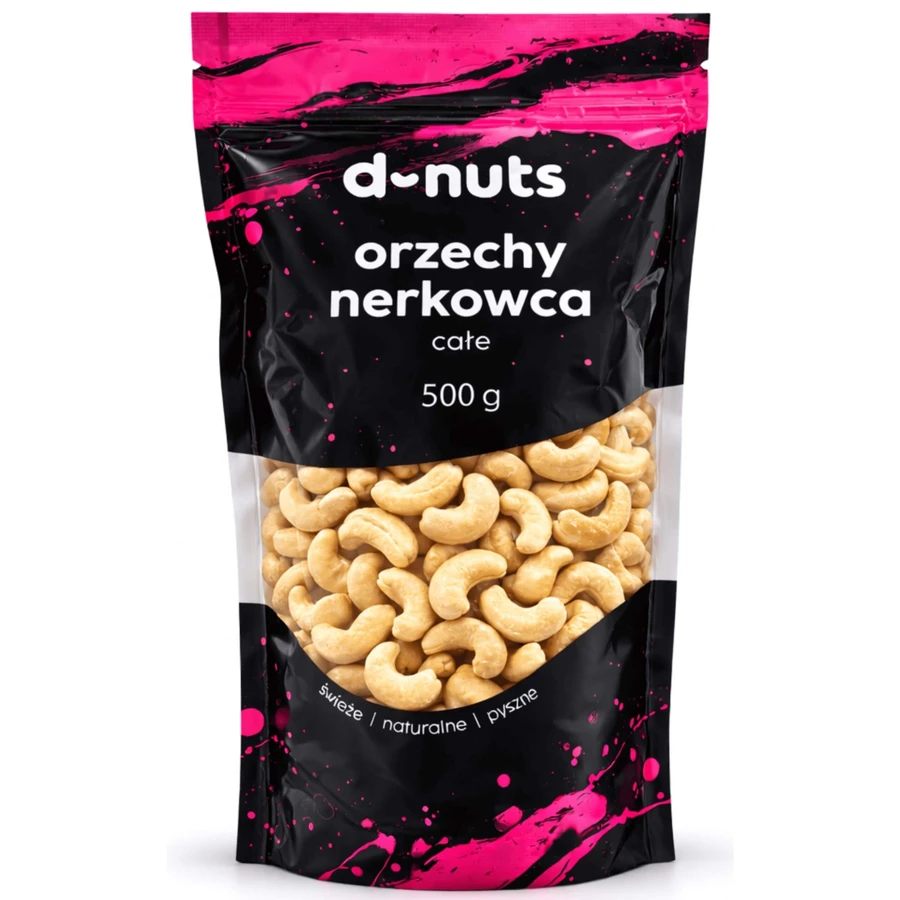 D-Nüsse Ganze Cashewnüsse 500 g