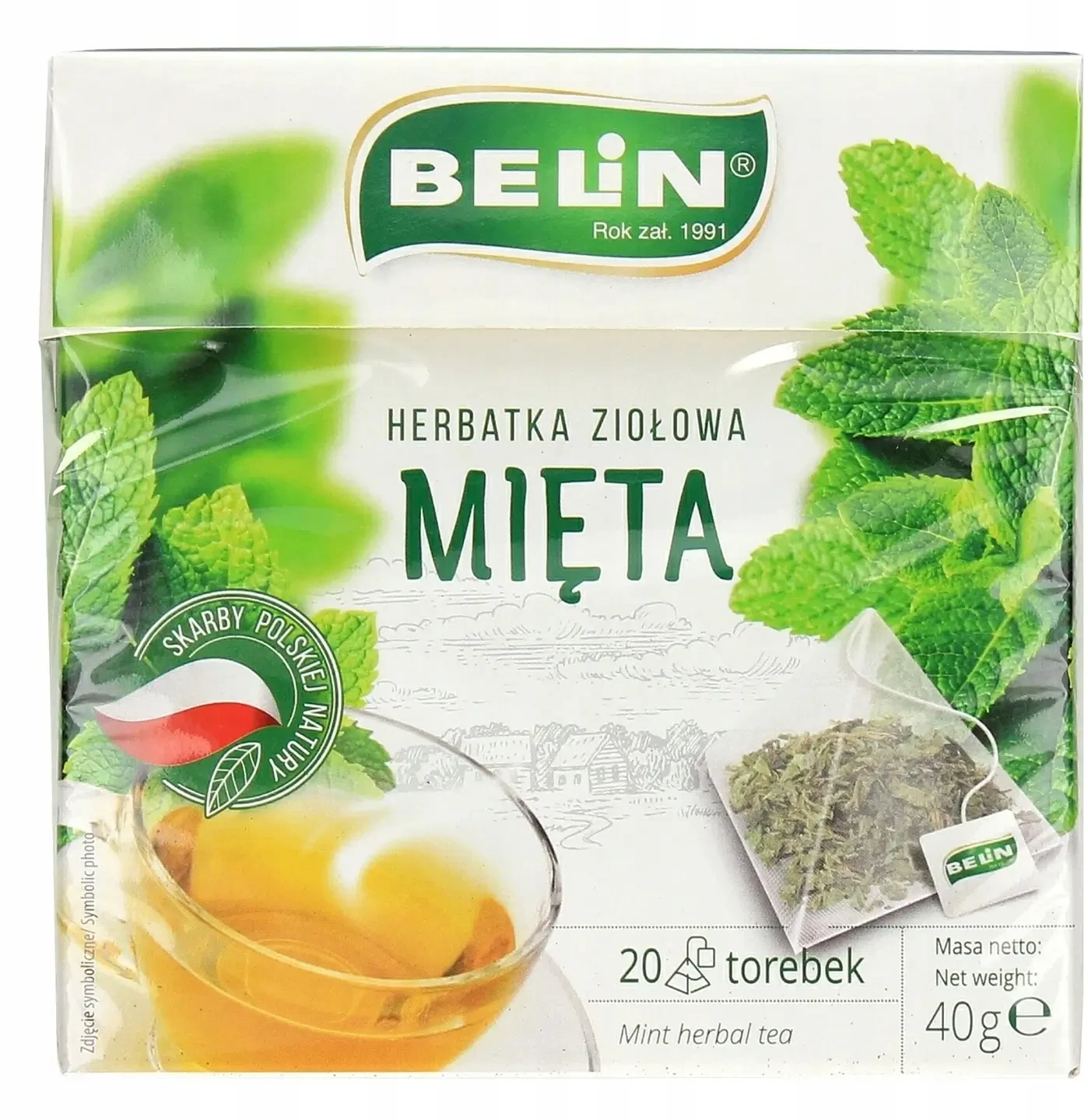 Belin Herbal Tea Mint 20 bags