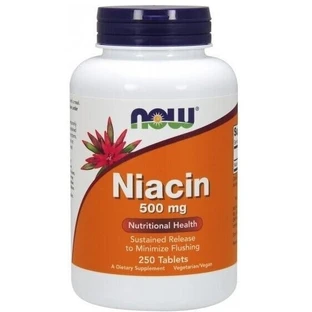 NOW FOODS Niacina 500 mg 250 comprimidos.