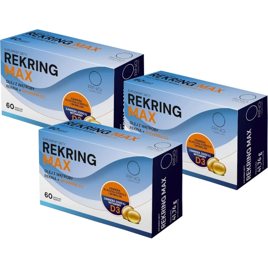 Ring Rekring Max 60 capsules Multi-Pack x 3