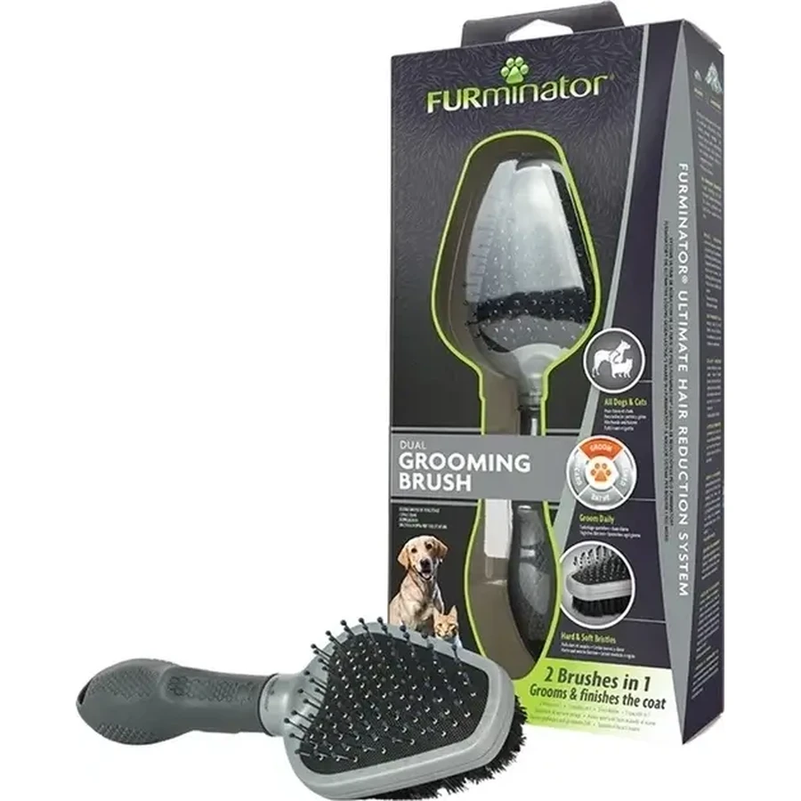 FURminator Double-Sided Brush for Dogs