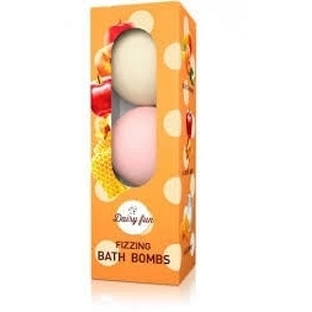 DELIA Dairy Fun Milk, caramel, peach bath balls ...