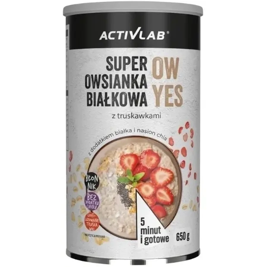 Activlab Super Protein Haferflocken OW YES Erdbeere 650 g