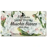 FLORINDA Natürliche blumige Pflanzenseife weißer Moschus 100 g