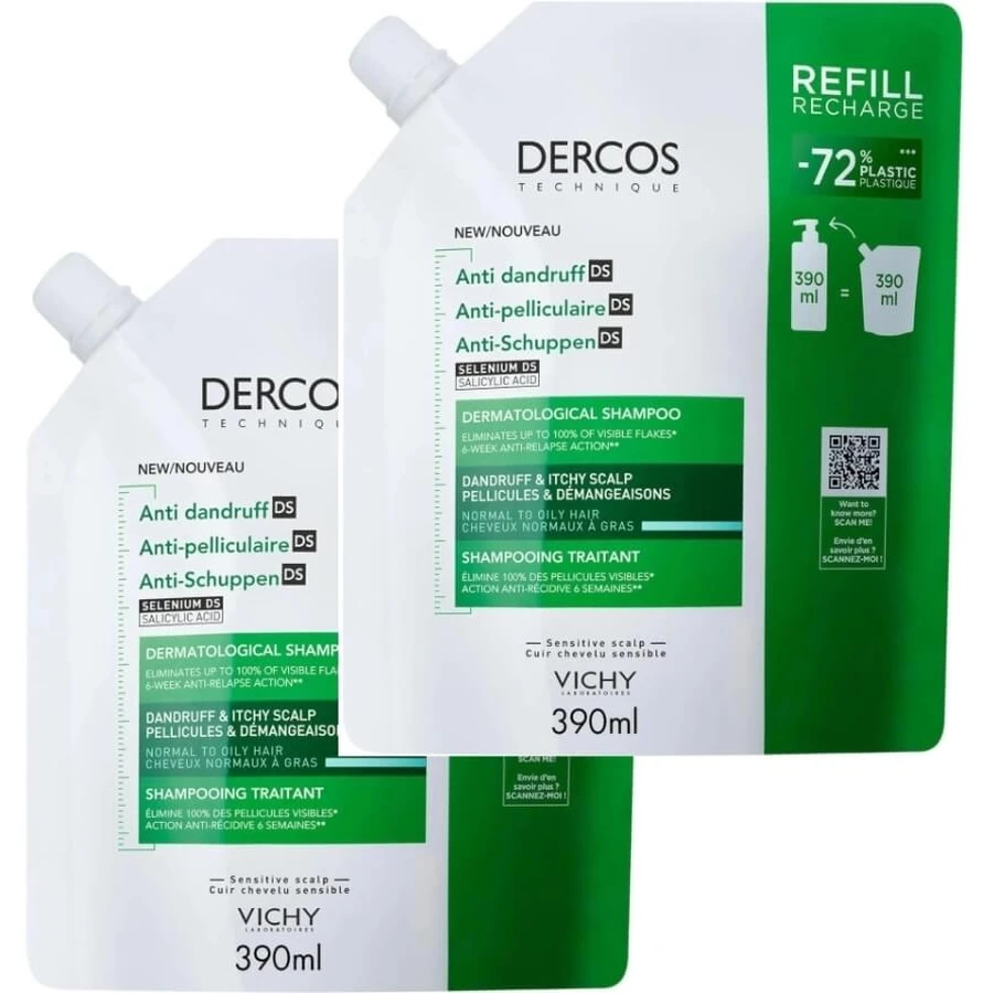 Vichy Dercos DS Champú anticaspa para el cabello ...