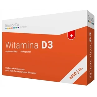 BIOCANTO Vitamine D3 4000 60 capsules.