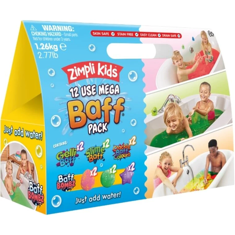 Zimpli Kids Mega Baff Pack set met vormen en poeders voor ...