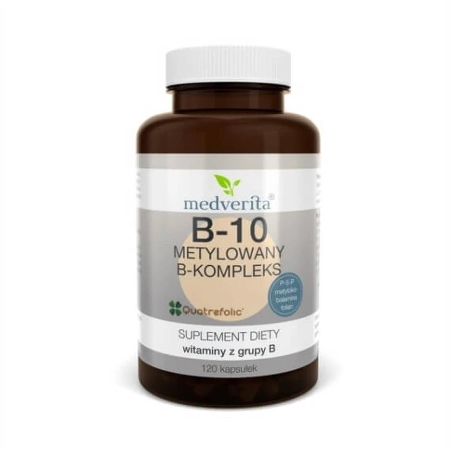 Medverita B-10 methylated B-complex 120 capsules