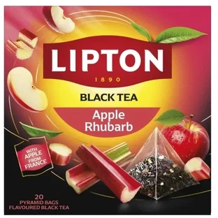 Té negro Lipton sabor manzana ruibarbo manzana ruibarbo 20 ...