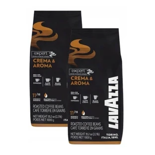 LAVAZZA Expert Crema & Aroma, café en grano 1kg Multi-paquete x2