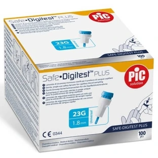 Lancettes PIC Safe Digitest Plus 23 G x 1,8 mm, 100 pièces