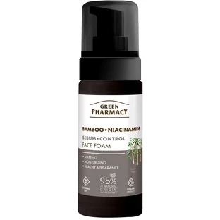 Green Pharmacy Espuma de lavado facial de bambú, niacinamida ...