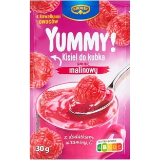 Kruger Yummy! Kisel to cup raspberry flavor 30g