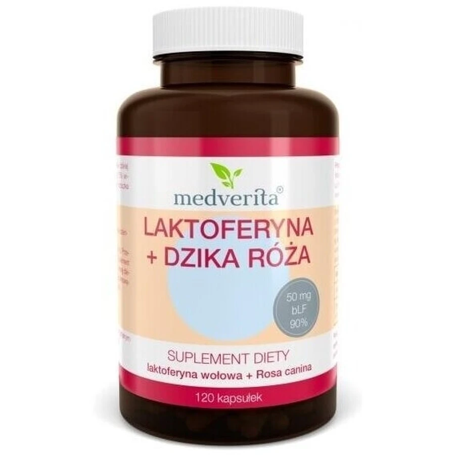 Medverita Lactoferrin + Wild Rose 120 capsules