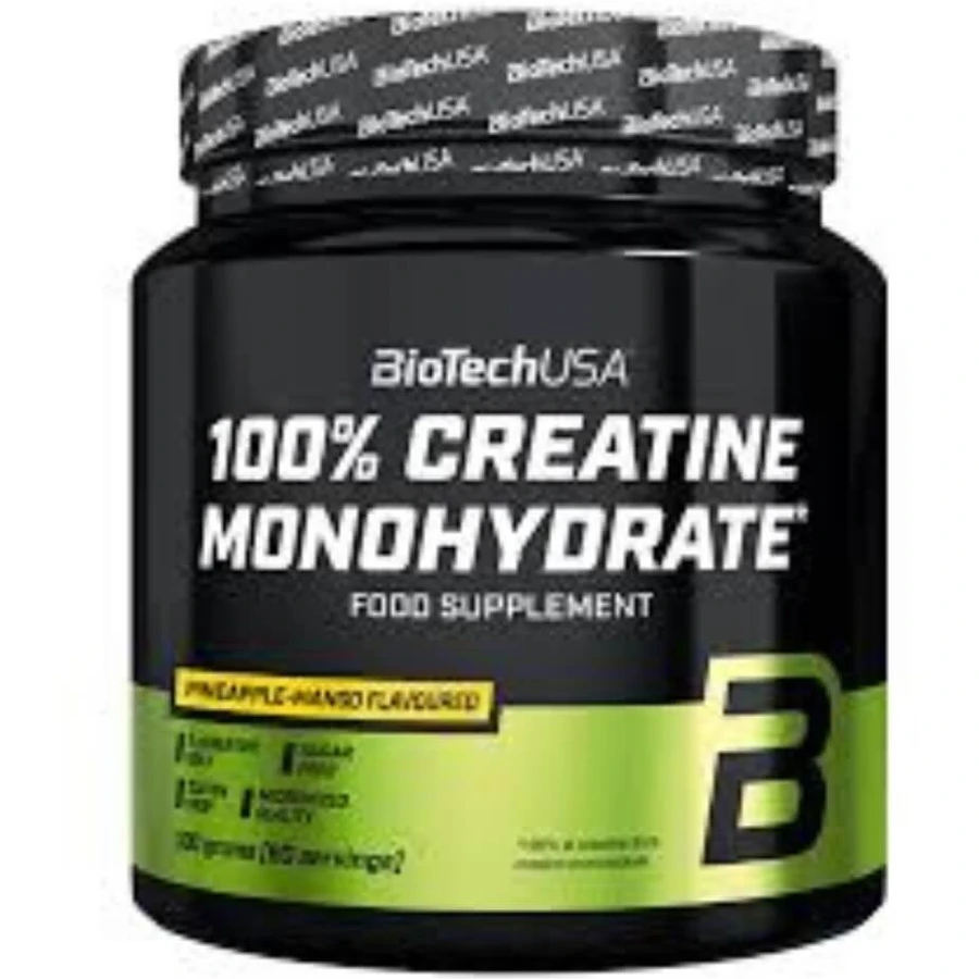 BioTech USA Kreatin-Monohydrat 100% Ananas-Mango 300 g