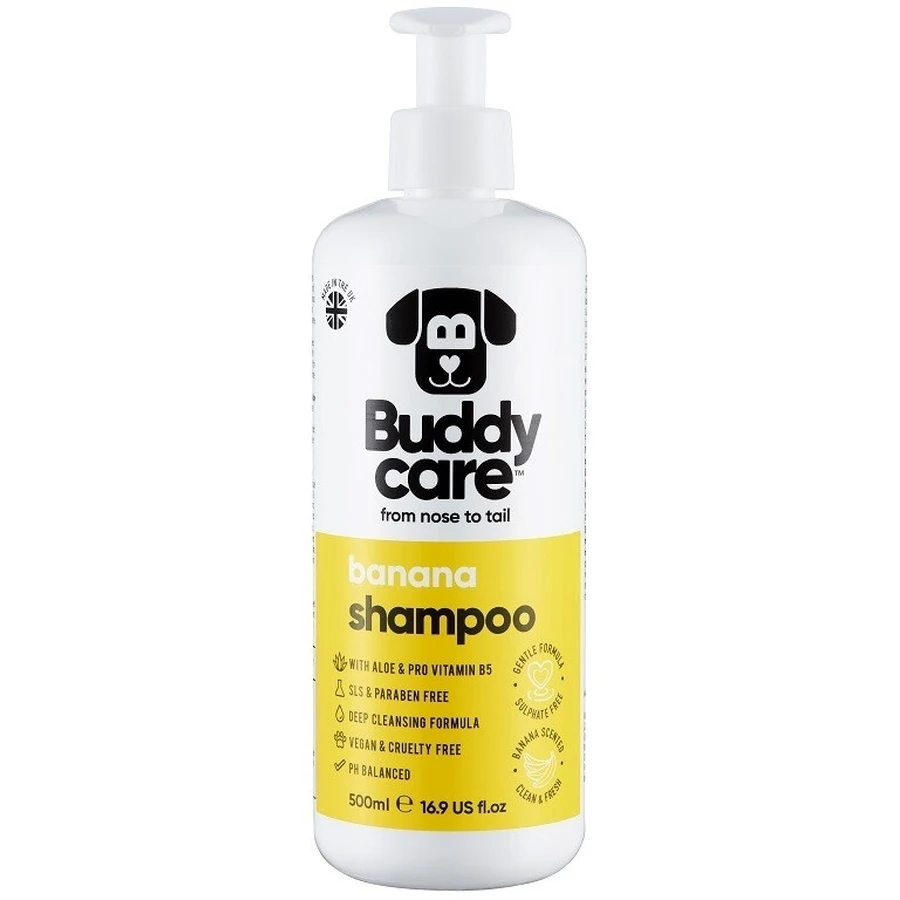Buddycare Champú para perros con aroma de plátano, aloe vera y ...