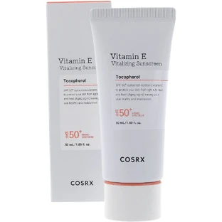 COSRX Vitamin E Vitalisierender Sonnenschutz SPF50+ Pflegende Creme mit ...