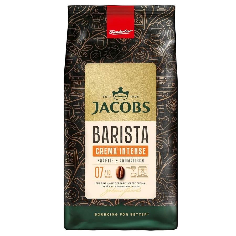 Jacobs Barista Crema Intense koffiebonen 1 kg.