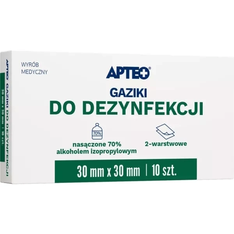 Apteo Disinfecting swabs 30 x 30 mm 100 pieces