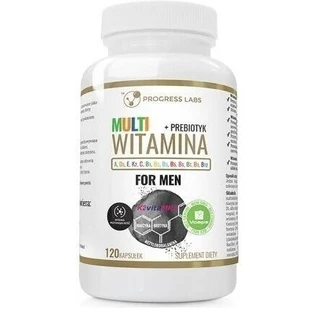PROGRESS LABS Multivitamin for MEN + Prebiotic 120 ...