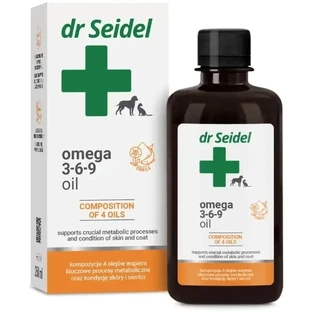 Dr. Seidel Omega 3-6-9 olie voor hond en kat 250 ml