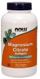 NOW FOODS Magnesium citrate 180 capsules.