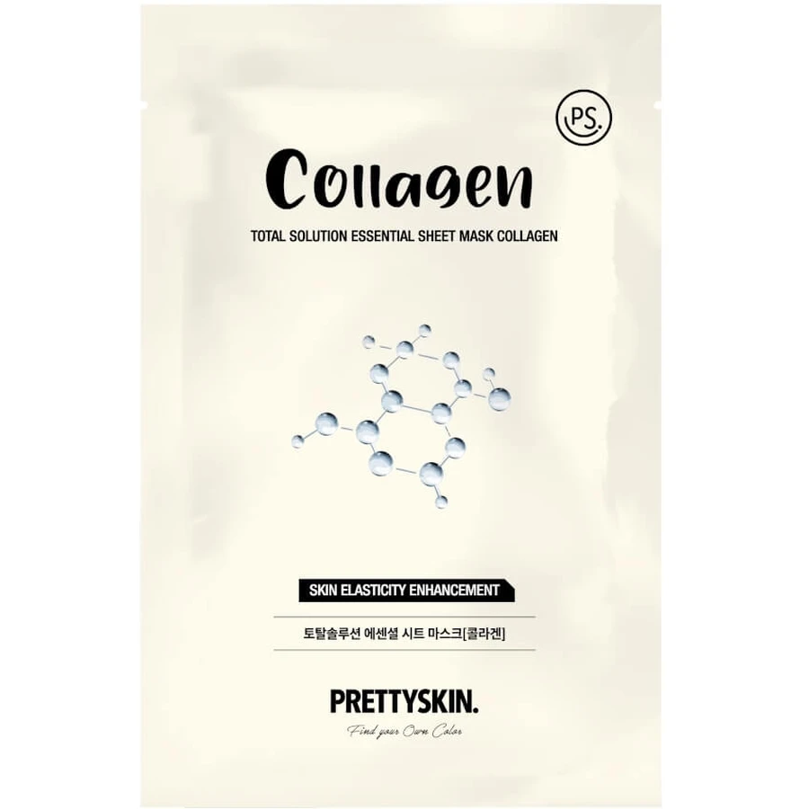 PRETTYSKIN Total Solution Essential Sheet Mask COLLAGEN ...
