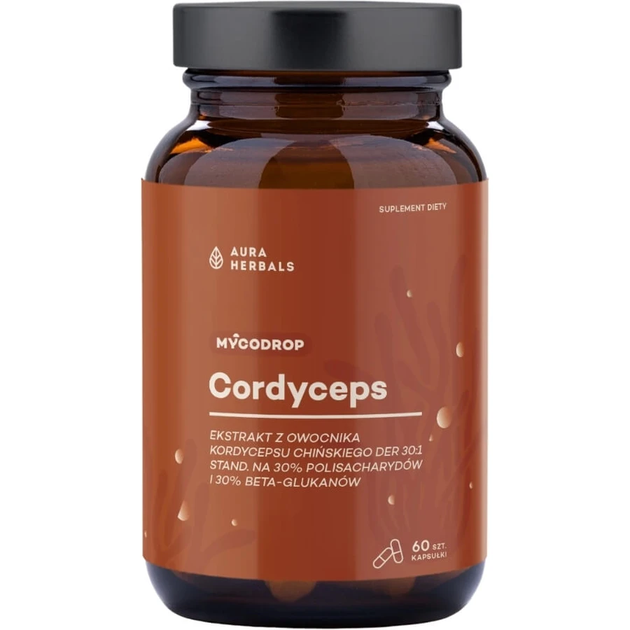 Mycodrop Cordyceps 30:1 30% Beta-Glucan 60 cápsulas