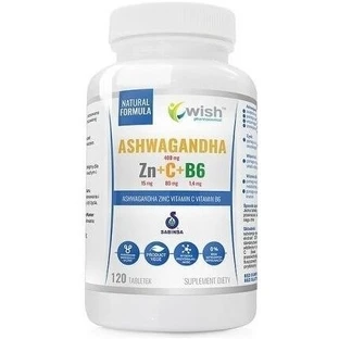 Wish Ashwagandha + Zn + C + B6 120 tabletten