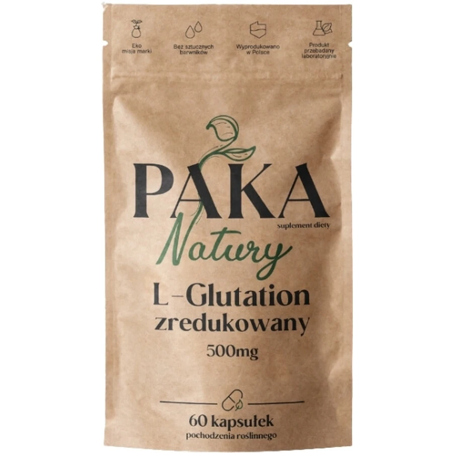 PAKA L-Glutathione Reduced 500 mg 60 capsules
