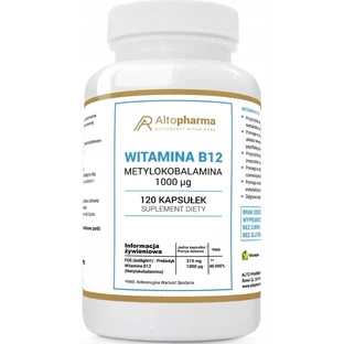 Altopharma Vitamine B12 Methylcobalamin 1000 mcg 120 caps.