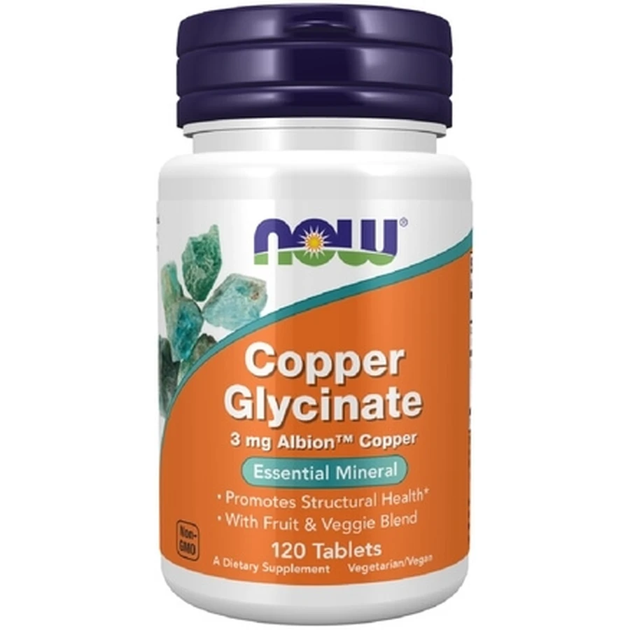 Now Foods Copper Glycinate 3 MG 120 tablets