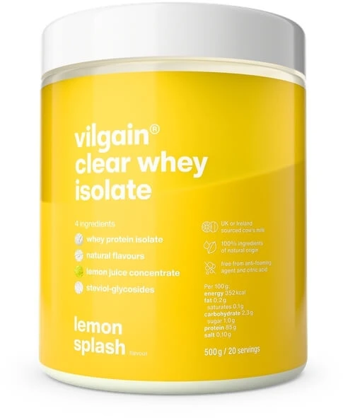Vilgain Clear Whey Isolate Protein Conditioner Lemon splash ...