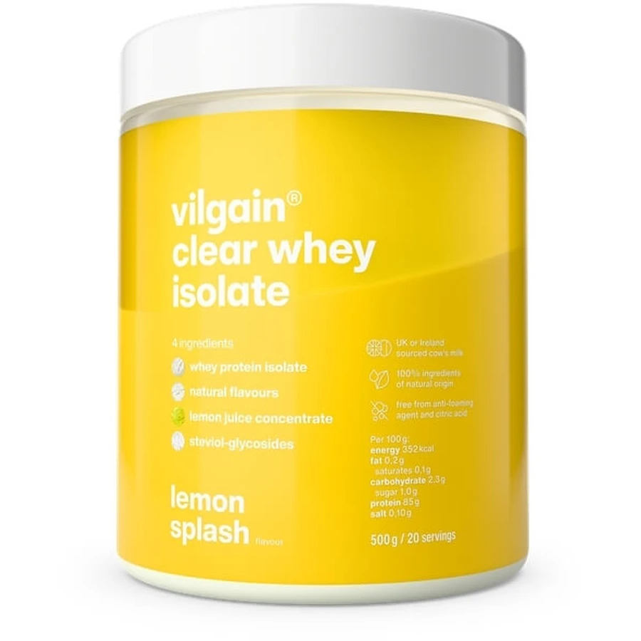 Vilgain Clear Whey Isolate Protein Conditioner Lemon splash ...