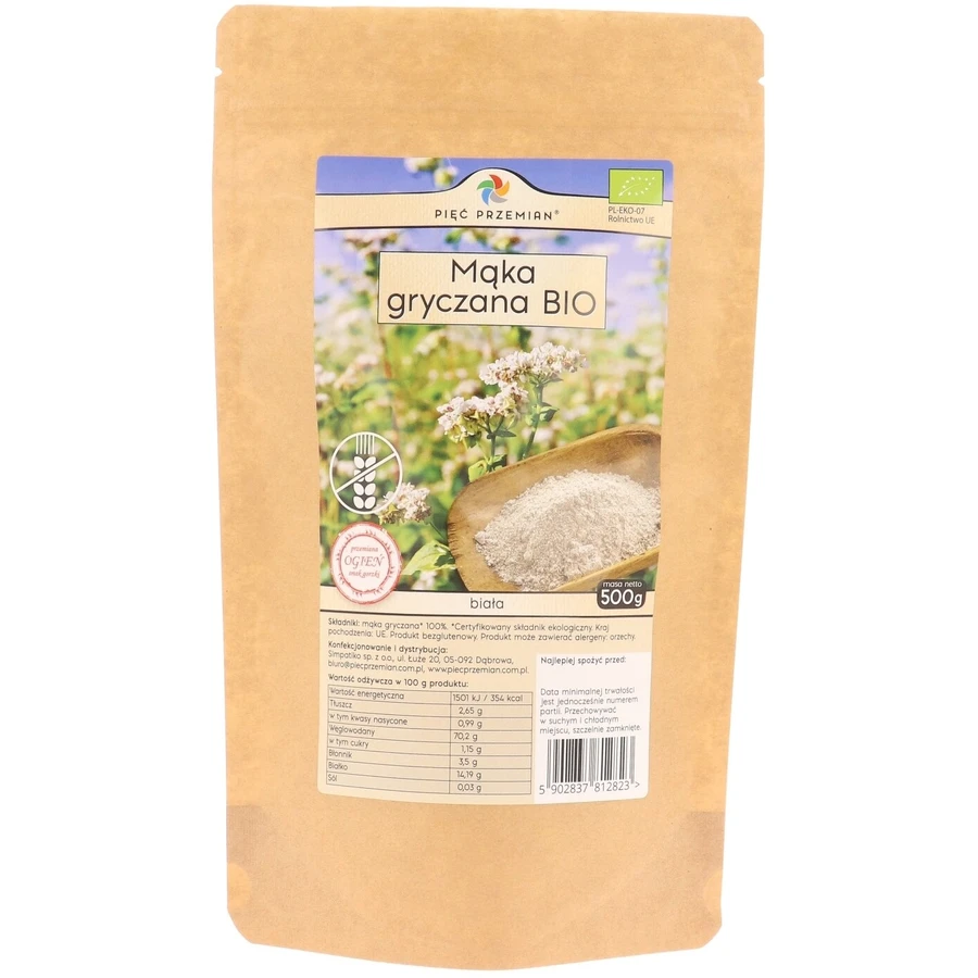 Five Transformations Gluten Free White Buckwheat Flour BIO 500 g