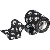 Bandaj adeziv YellowBand 7,5 cm x 4,5 m negru cu labe 1 ...