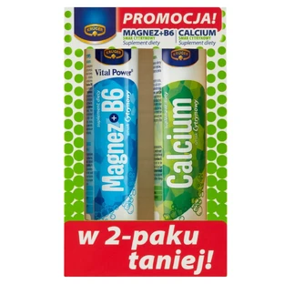 Kruger Vital Power Set Magnésium B6 20 comprimés effervescents+ ...