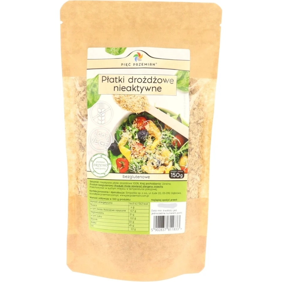 Five Transformations Glutenfreie inaktive Hefeflocken 150 g