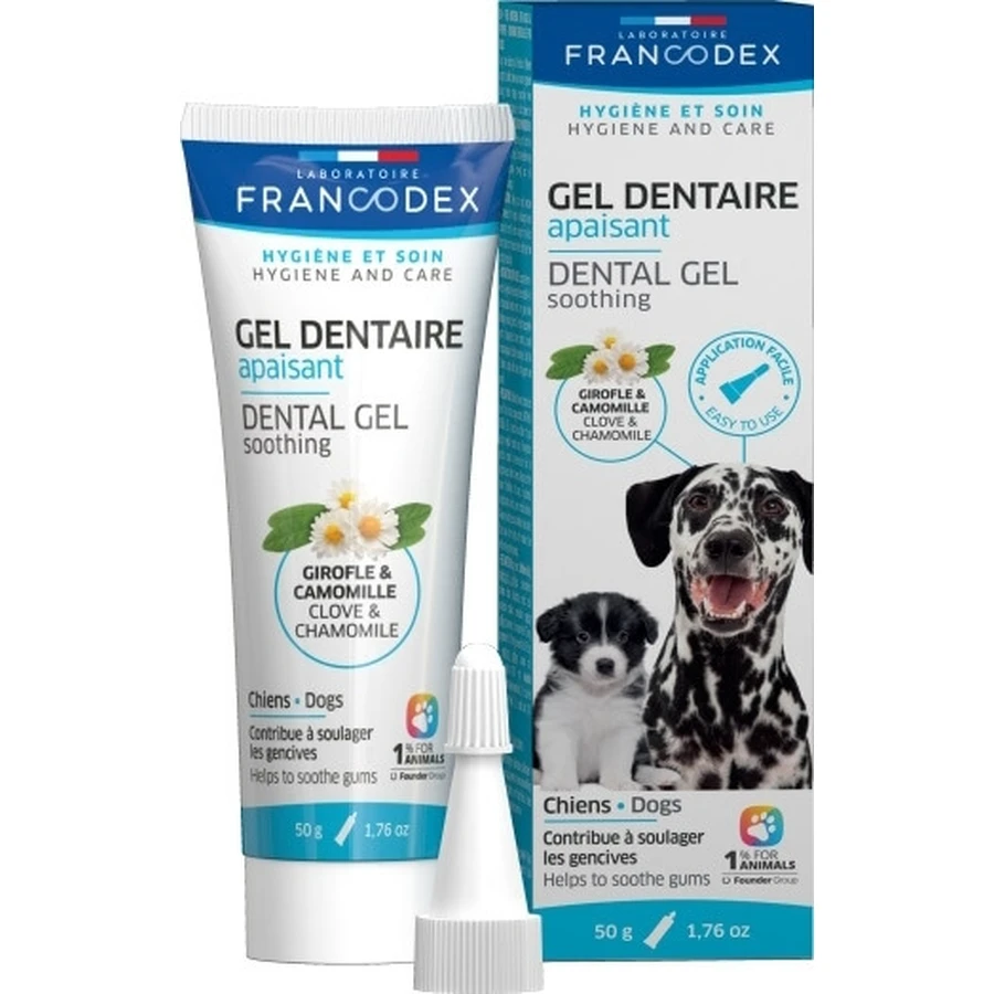 FRANCODEX Gel dental calmante para cachorros 50 g