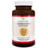 Medverita, cordyceps 500mg, 50 cápsulas