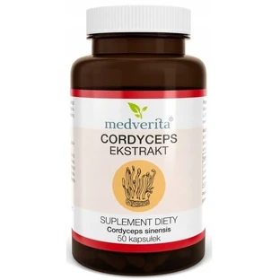 Medverita, cordyceps 500mg, 50 cápsulas