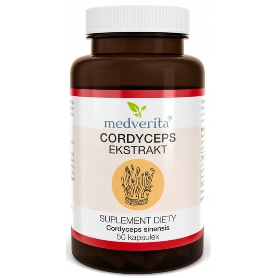 Medverita, cordyceps 500mg, 50 cápsulas