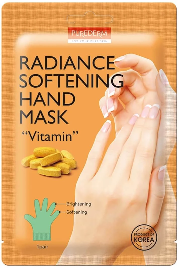 Purederm Brightening and softening hand mask with ...