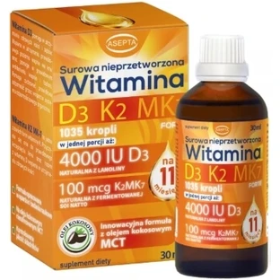 Asepta Vitamine D3 K2 MK7 druppels 30 ml