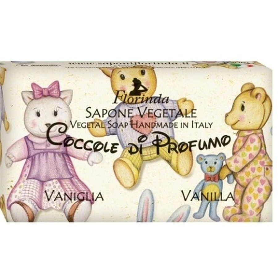 FLORINDA Jabón vegetal natural para niños vainilla 100 g