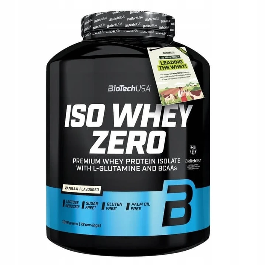 BIOTECH ISO WHEY ZERO protein in vanilla flavor, 1816 g