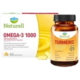 NATURELL Omega-3 1000 60 capsules + Naturell Turmeric 60 ...