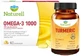 NATURELL Omega-3 1000 60 capsules + Naturell Turmeric 60 ...