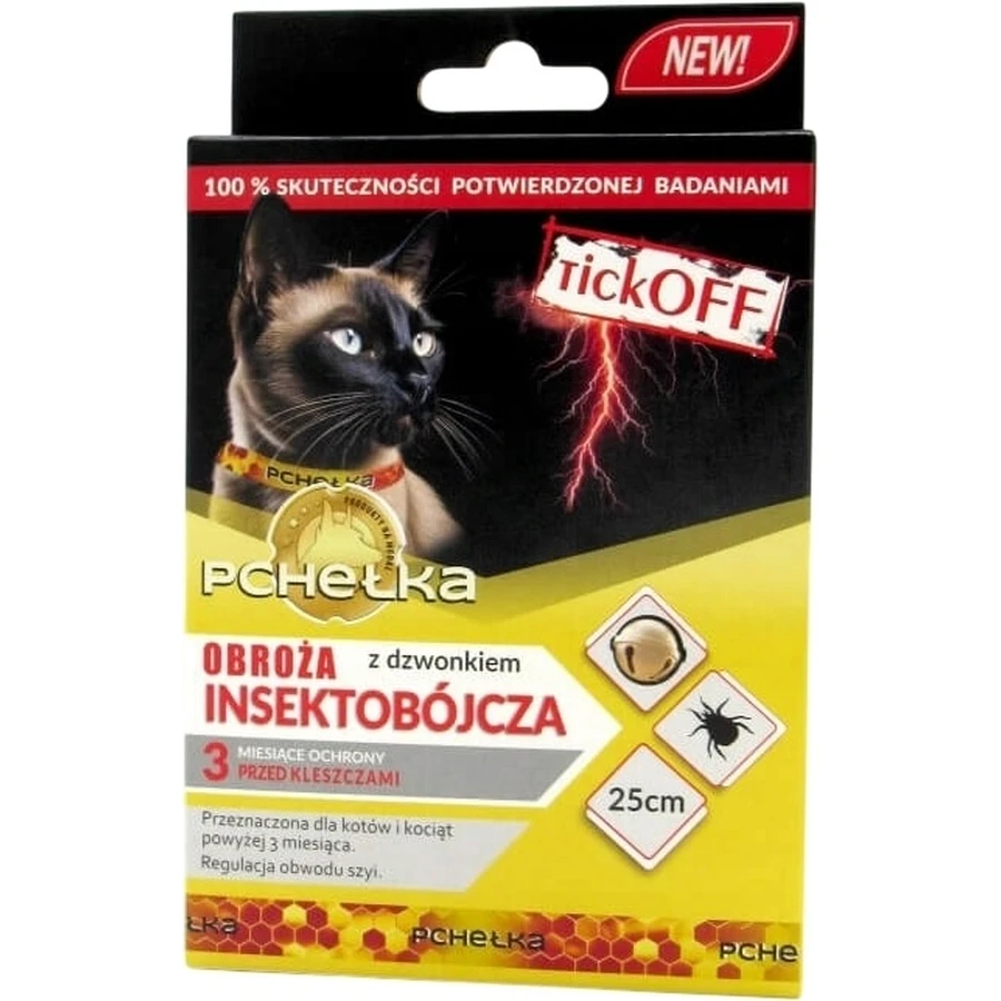 Tick Off Flea Insecticide Collar with bell for cats