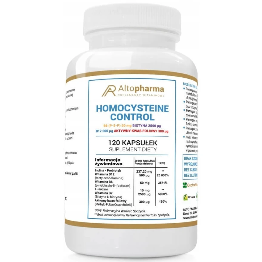 Altopharma Homocysteine control 120 gélules